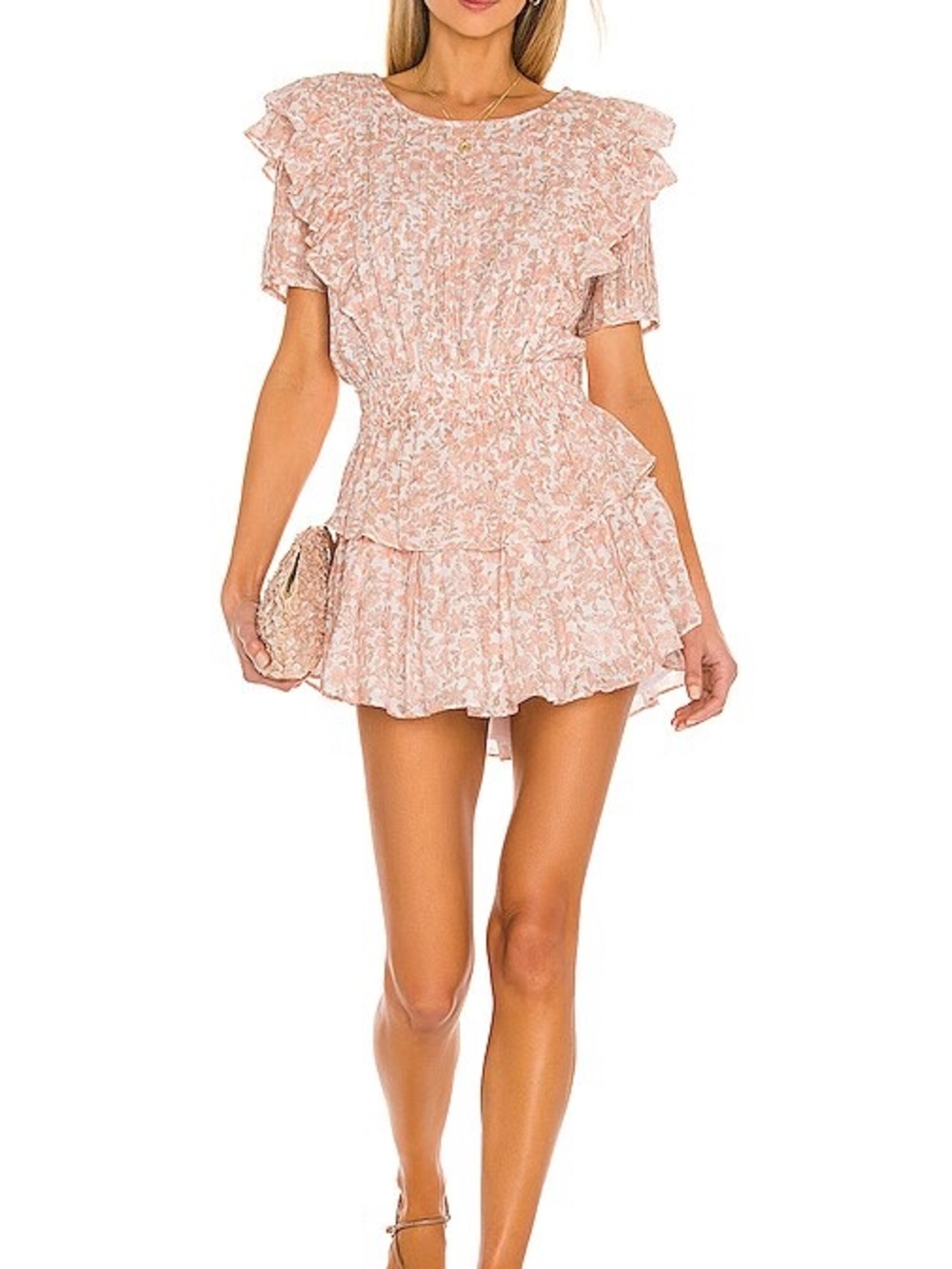 Love Shack Fancy Natasha Ruffle Mini Dress